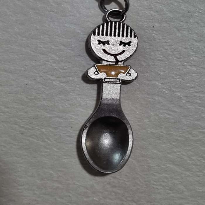 Spoon shaped keyring