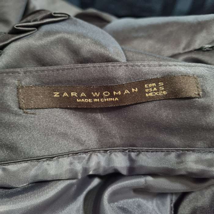Zara Cocktail Dress - Dark Grey - Size S