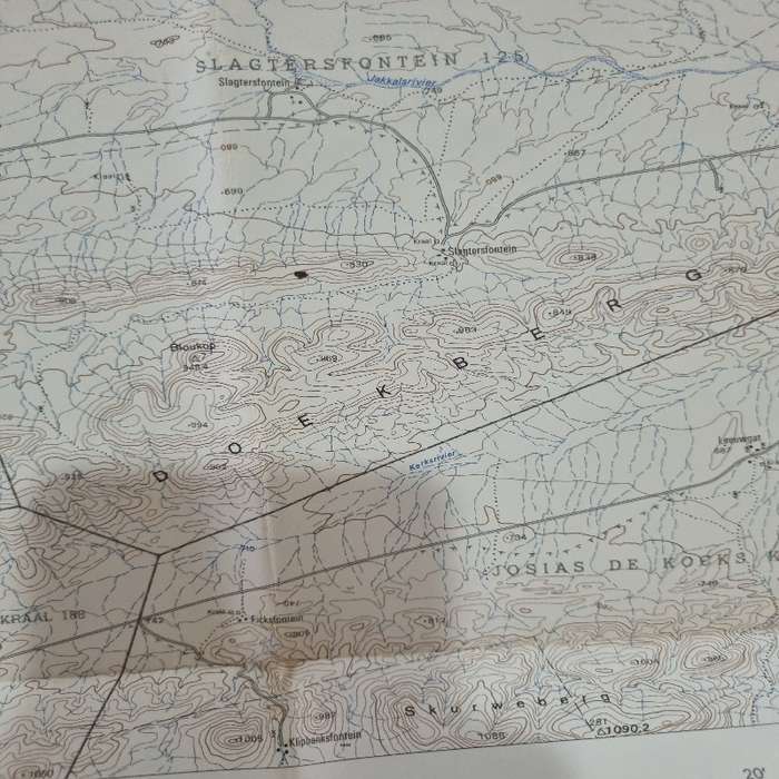 Vintage Ketting Topographical Map - Scale 1:50 000 - 3321AB Ketting