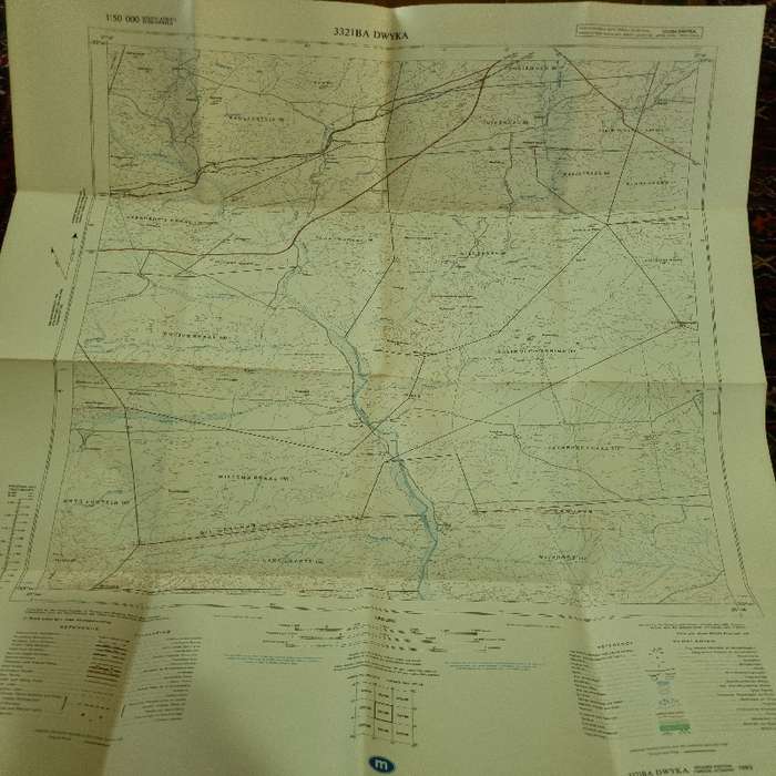 Vintage Dwyka Topographical Map - Scale 1:50 000 - 3321BA Dwyka