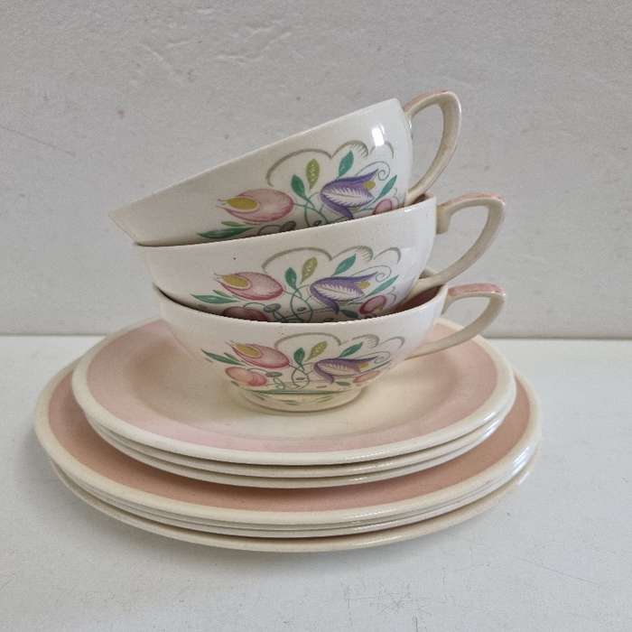 3 x Vintage Susie Cooper Trios - England