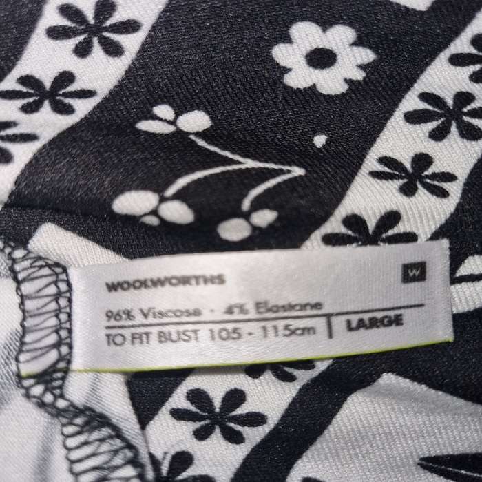 Beautiful Woolworths Long Black and white Dress - Size L