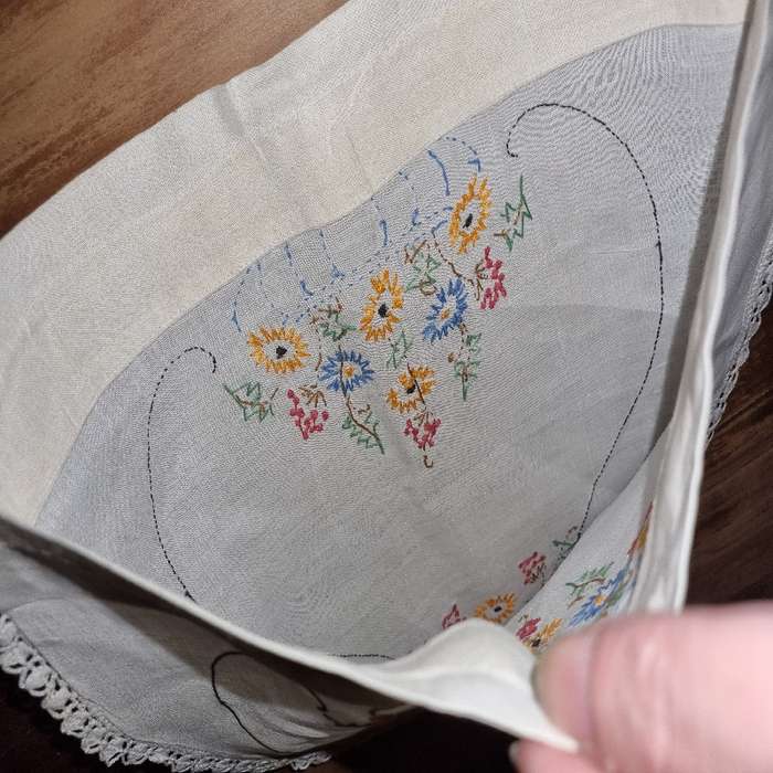 Vintage Embroidered Tea Cozy - Tea Pot Cover