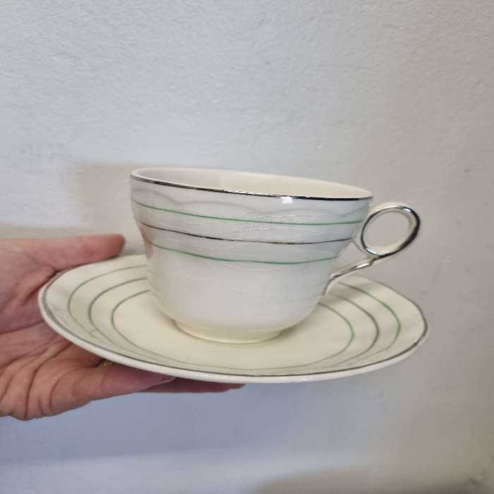 Vintage Grindley England Porcelain Cups and Saucers - 7 x Duo's
