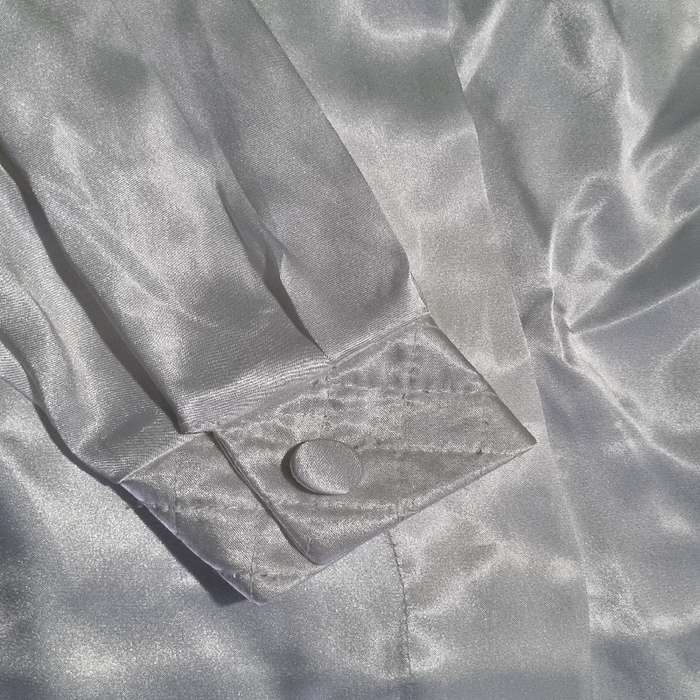 Vintage White Satin Shirt - Woolworths - Size 34