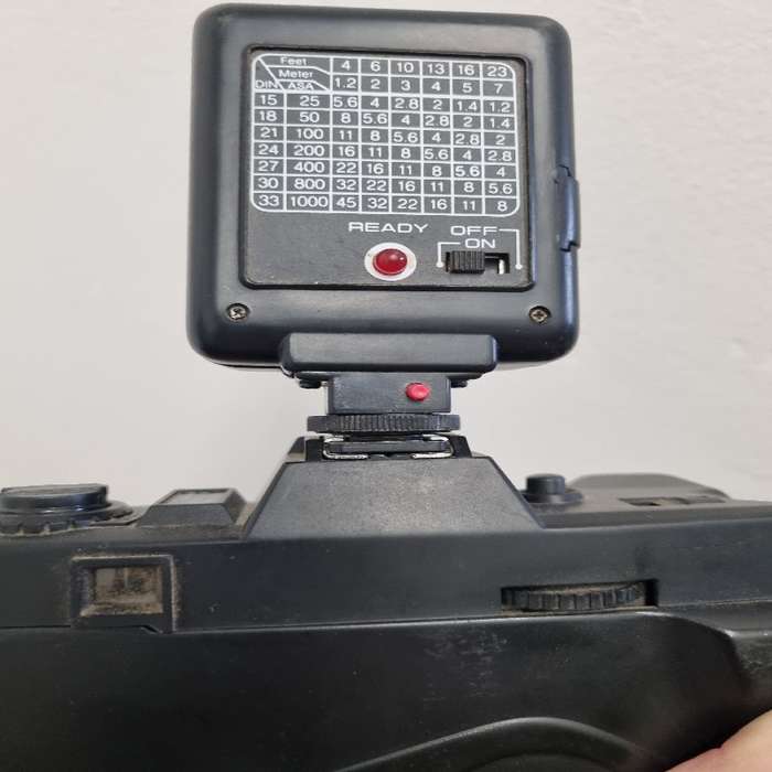 Vintage Conia 2000N Camera with Lens and Flash
