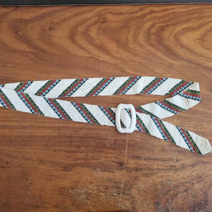 Beautiful Handcrafted Beaded Belt - Retro