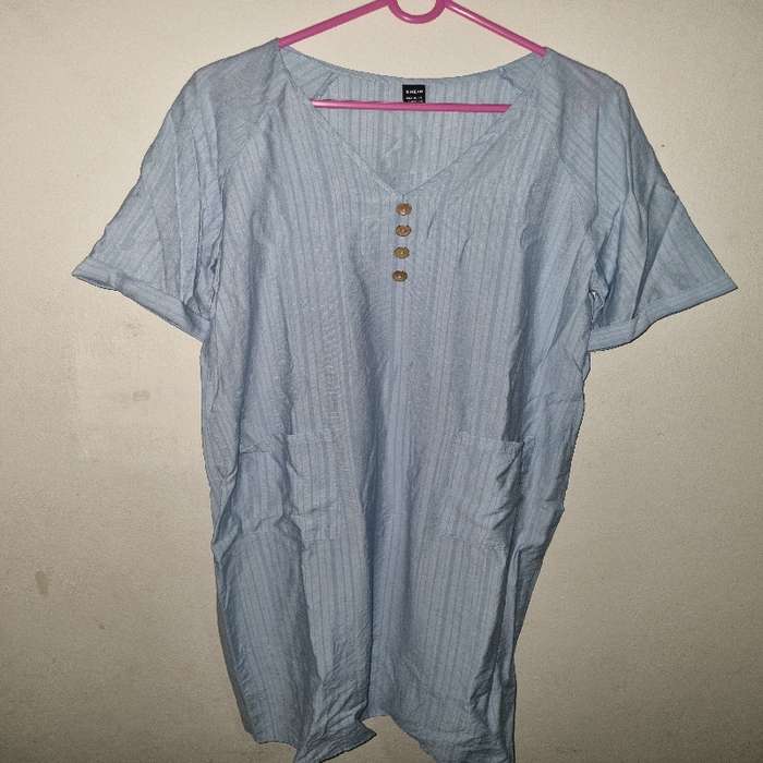 Comfy Blue dress with pockets - Size L - Shein