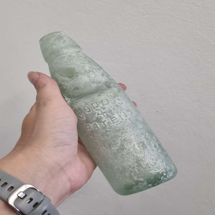 Antique Codd's bottle with marble
