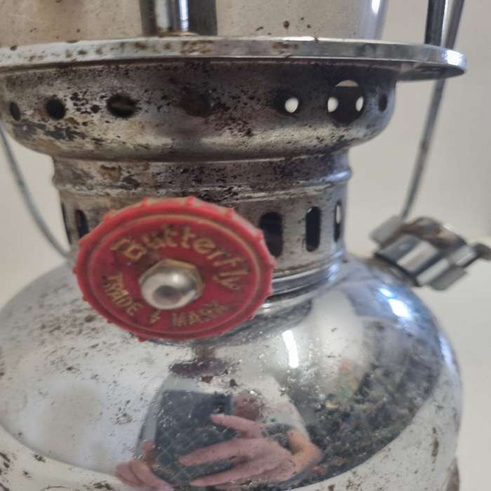 Vintage Butterfly Lantern - See pictures.  What you see is what you get