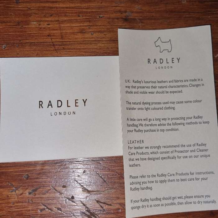 Radley London tote bag - Leather Straps - Brand new with authentication cards