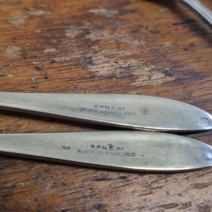5 x EPNS Cake Forks - Vintage