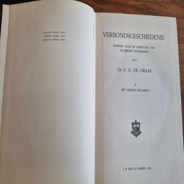 Verbondsgeschiedenis - S.G. De Graaf - Volume I and II