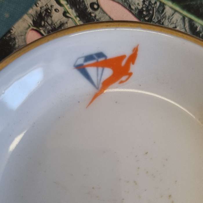 Vintage SAA pin dish / Small plate - Diameter - 8cm - Hugenot Royale Fine China
