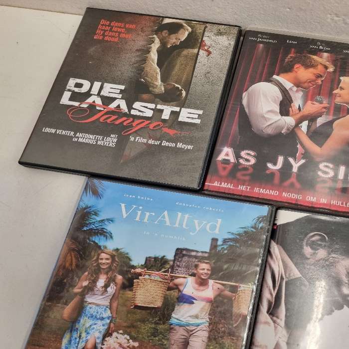 5 x Afrikaanse DVD's - Vir Altyd, Treurgrond, As jy sing, etc.