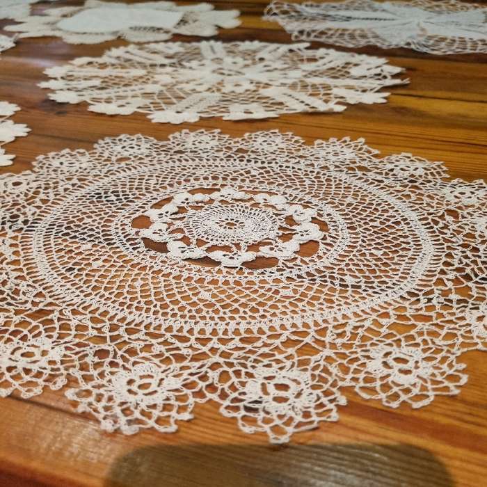 10 x Vintage Finely Crochet Doilies