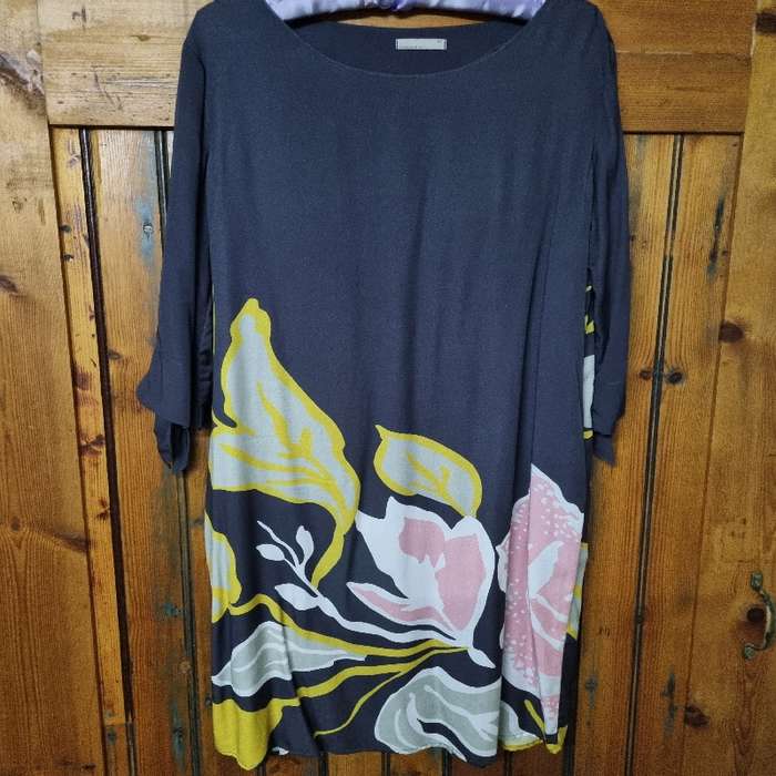 Beautiful Grey Earthaddict Dress with floral detail - Size 36 - Worn Once