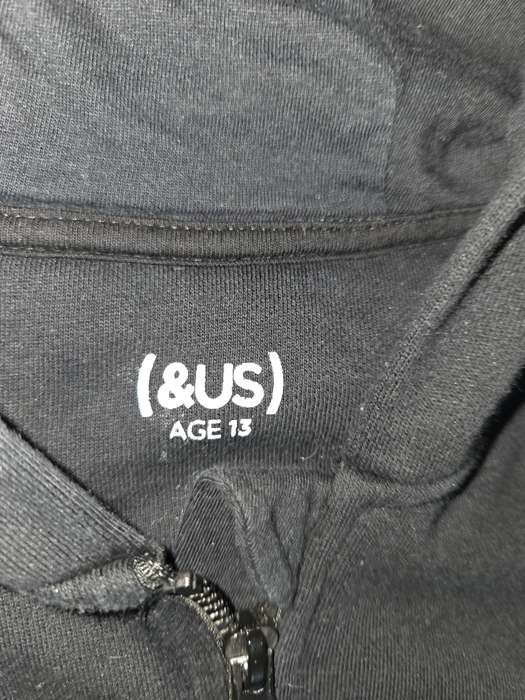 Woolworths Tracksuit Top / Zipped Hoodie - Black - Age - 13 Years