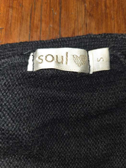 Charcoal Knitted Dress by Soul - Size S - Perfect condition
