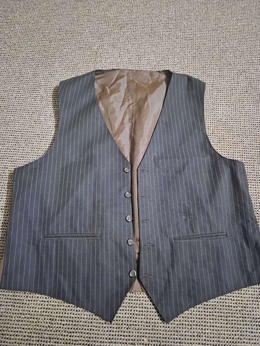 Vintage Mens Brown Waistcoat - Size M