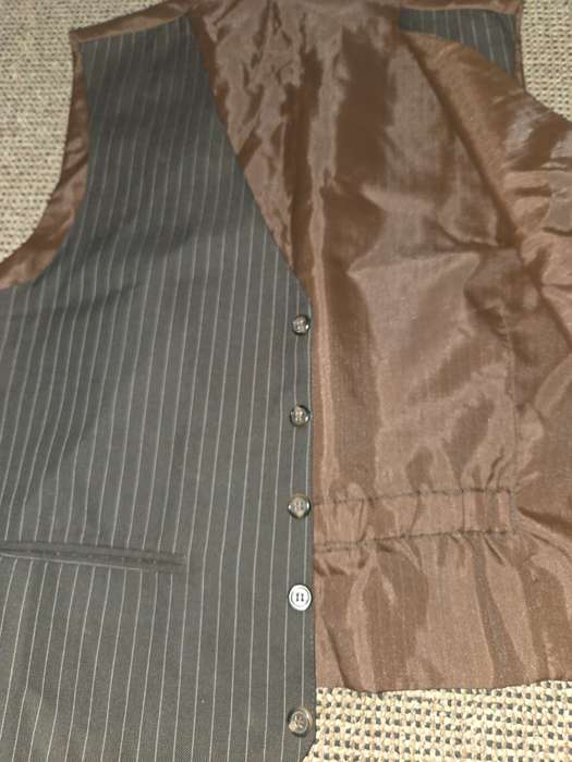 Vintage Mens Brown Waistcoat - Size M