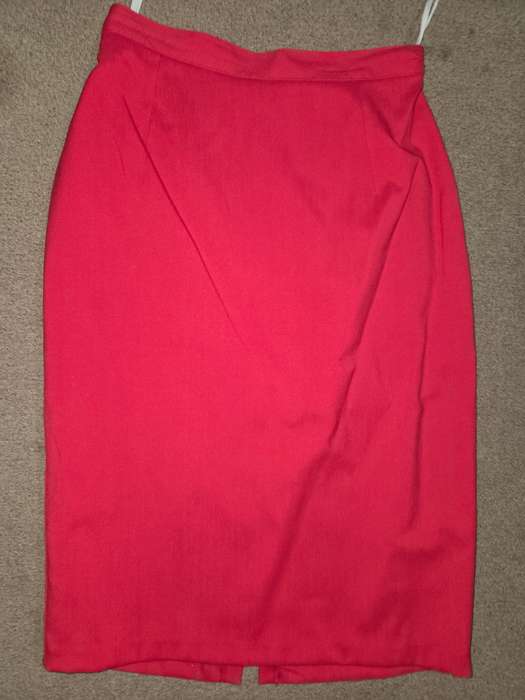 Vintage Red Woolworths 2 Piece - Jacket and Skirt set - Size 10