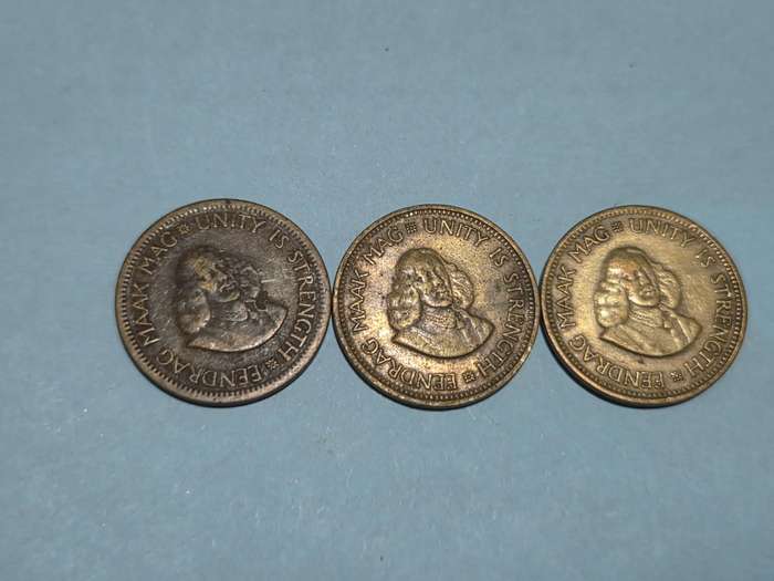 3 x 1/2 c coins - 1962, 1963 & 1964 - Vintage Coins