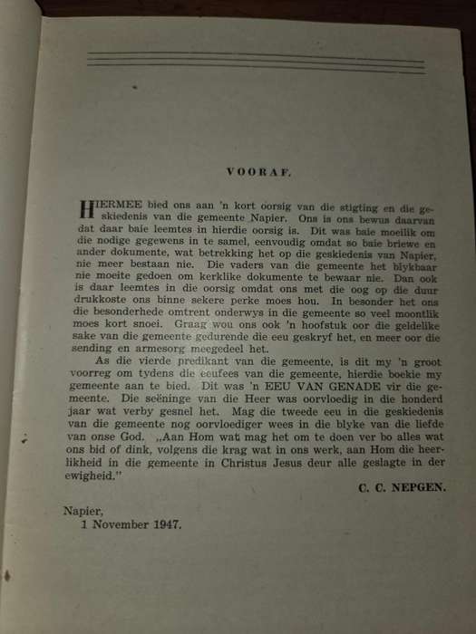 Eeufees Napier 1848 - 1948