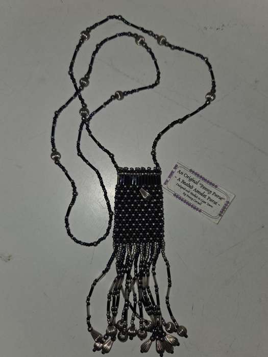 Original Penny Purse - Beaded Amulet Purse / Necklace