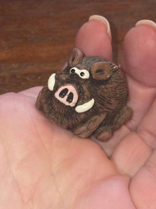 Rare Vintage Collectible P Chiari Warthog Figurine - Paolo Chiari Miniature Warthog