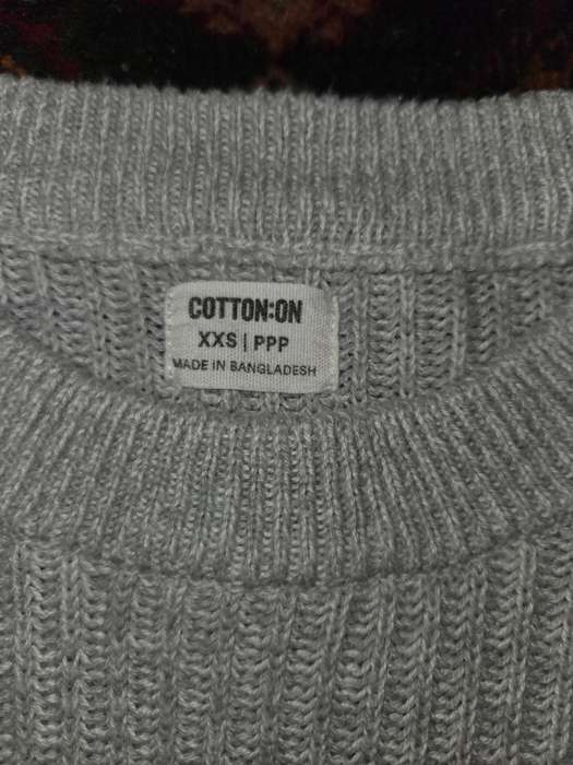 Grey Oversized Knitwear - Cotton On - Size XxS - Will fit up to a small due to oversized fit
