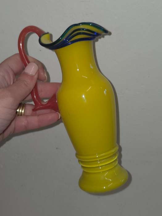 Beautiful Czech Tango Glass Vase from the 1930s/40s - Height 20cm