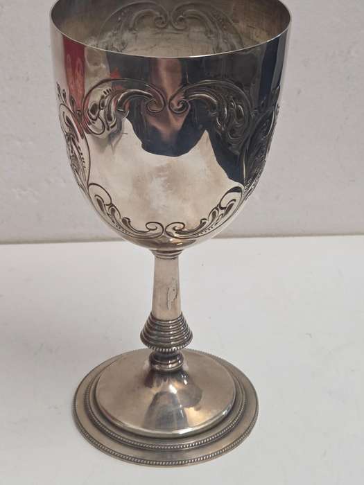 Large Silver Plated Goblet - Patosi Silver & Co Birmingham
