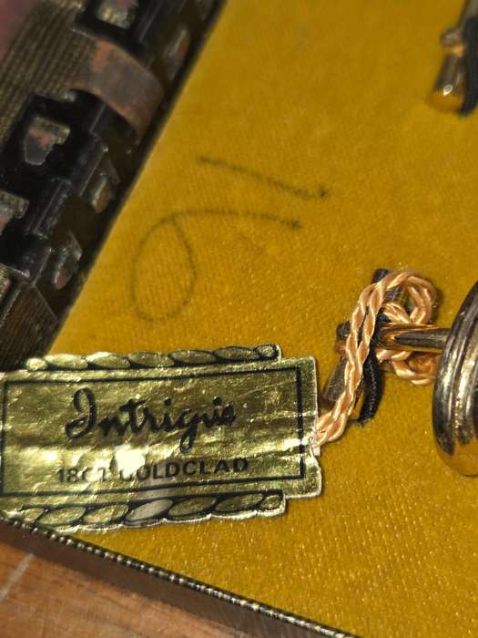 Vintage 18ct Gold Clad Cufflinks