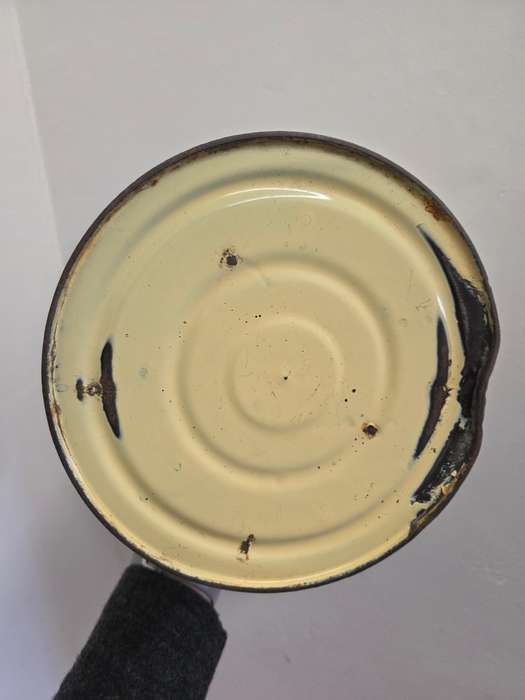 Beautiful Large Vintage Enamel Jug Perfect for flowers or decor - Lots of character Height - 25cm