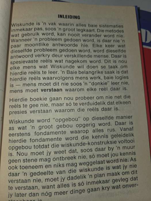 Wiskunde in n neutedop - Magda Botha - Stel van 3 boekies