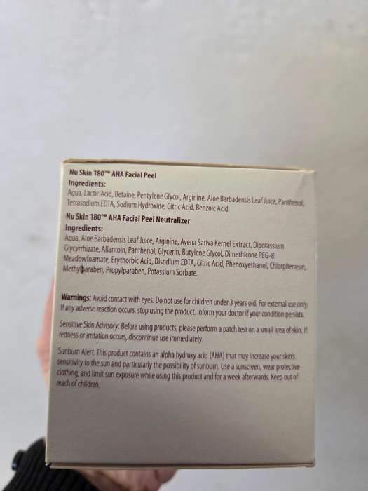 Nu Skin 180° AHA Facial Peel and Neutraliser