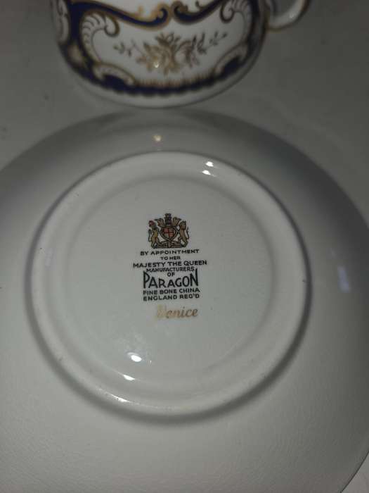 Beautiful Vintage Paragon Venice Duo Fine Bone China - England Perfect condition - Cup and Saucer