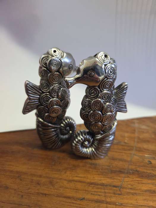 Seahorse shaped salt and pepper set
