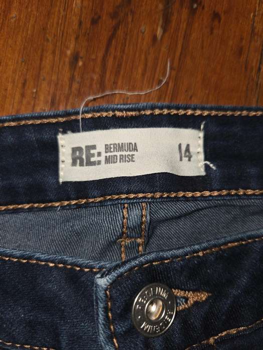 Woolworths denim shorts - Size 14 Bermuda Mid Rise