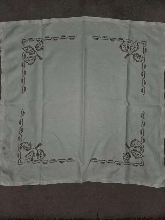 Vintage Embroidered Tablecloth Size - 80cm x 80cm Has a mark or 2 due to age