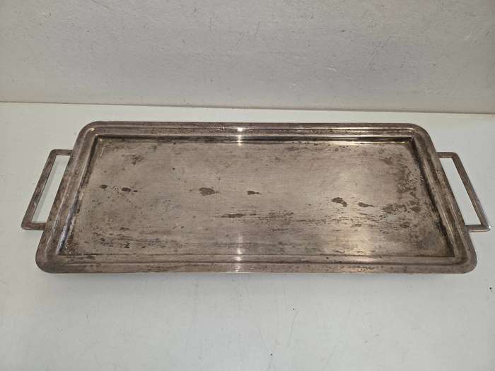 Large Vintage silver plated tray - 42cm x 17cm Great quality Heavy item - just needs a good clean