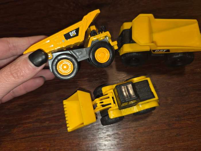 3 x CAT toy vehicles / cars