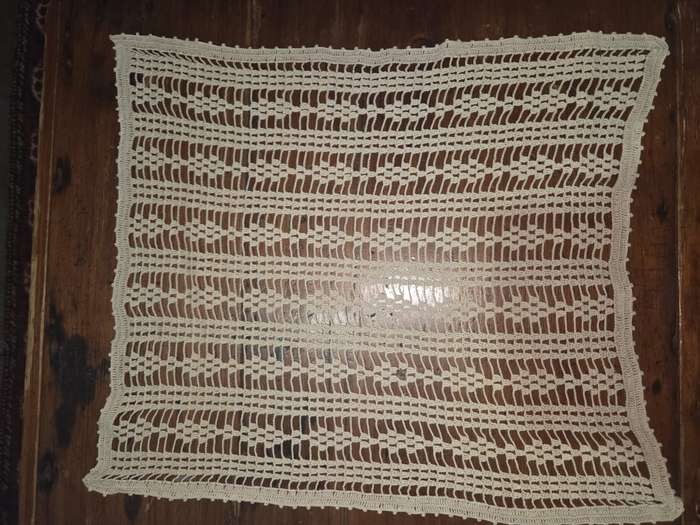 Vintage Handcrafted Crochet doily - 50cm x 43cm