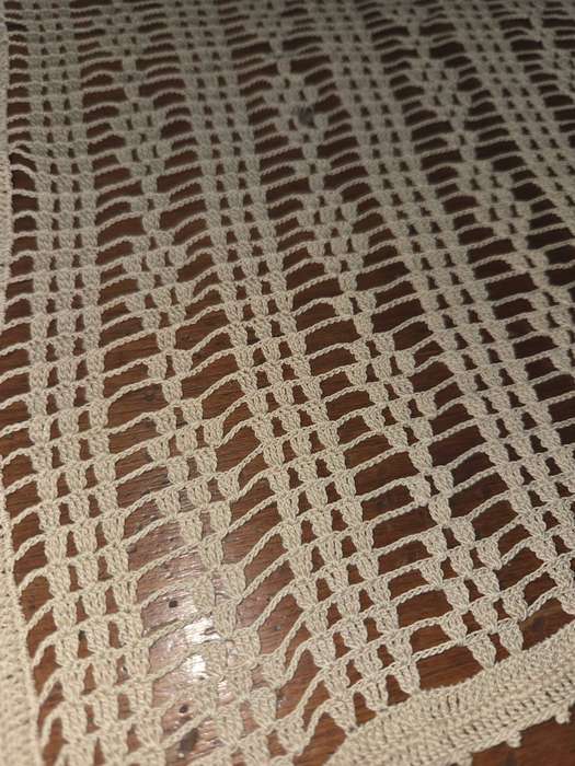Vintage Handcrafted Crochet doily - 50cm x 43cm