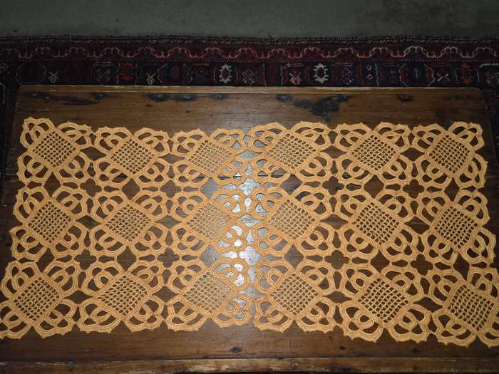 Beautiful Large Handcrafted Doily / Runner Size - 95cm x 40cm Just beautiful!!!