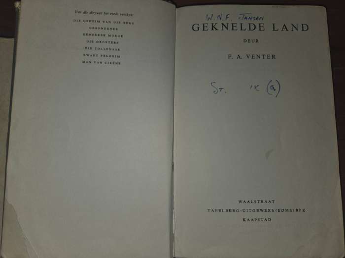 Geknelde Land - F.A. Venter