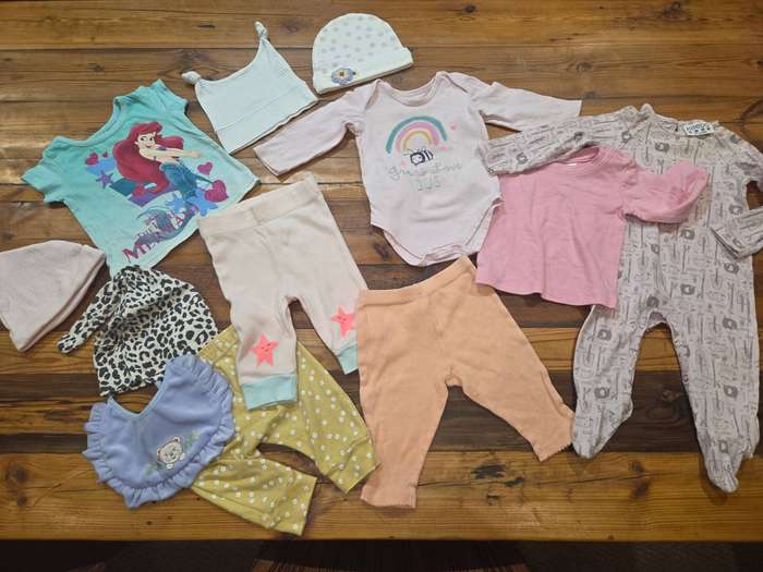 12 Piece baby clothes - 3-6 months - Includes Woolworths, Keedo, Cotton on, etc.