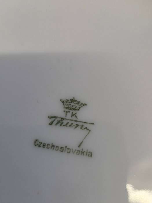 Vintage Czechoslovakia Porcelain Cake plate - Diameter 15.5cm