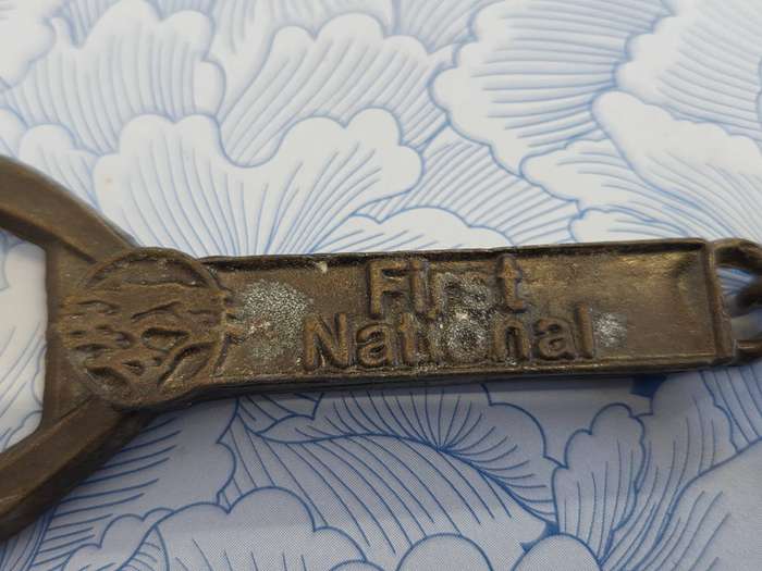 First National Bank Bottle Opener